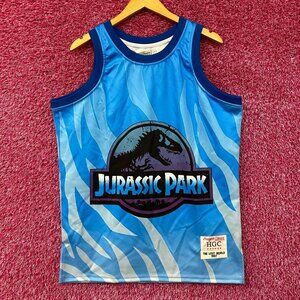Headgear Classic Jurassic Park Lost WorldBlue Basketball Jersey Large